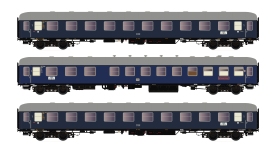 Hobbytrain H43046 - H0 - 3-tlg. Set Personenwagen F15/16 Sachsenross, DB, Ep. III